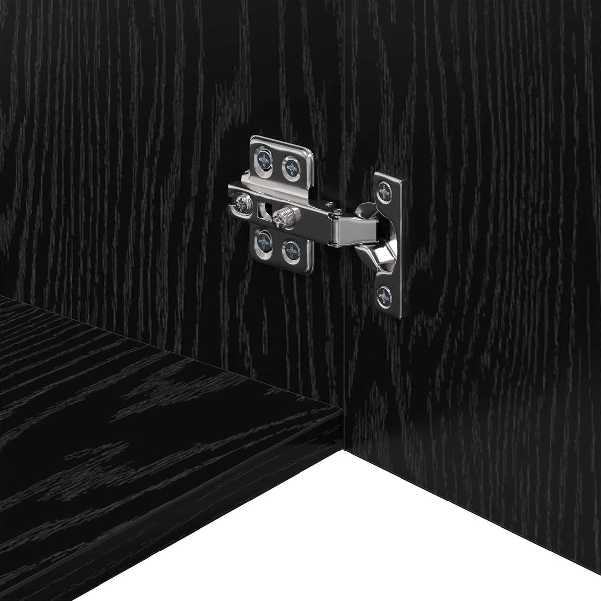 Wall Cabinet Black oak 50 x 42.5 x 40 cm Engineered wood