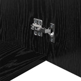 Wall Cabinet Black oak 50 x 42.5 x 40 cm Engineered wood - Low Angle