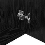 Wall Cabinet Black oak 80 x 42.5 x 40 cm Engineered wood - Extra Image