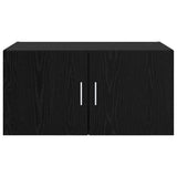 Wall Cabinet Black oak 80 x 42.5 x 40 cm Engineered wood
