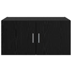 Wall Cabinet Black oak 80 x 42.5 x 40 cm Engineered Wood