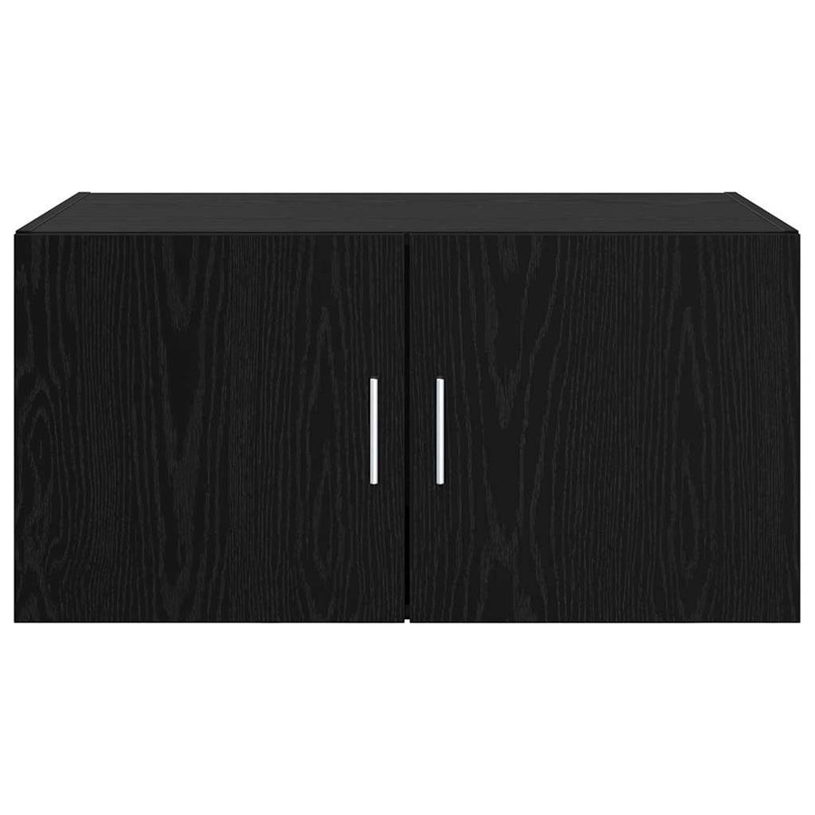 Wall Cabinet Black oak 80 x 42.5 x 40 cm Engineered Wood