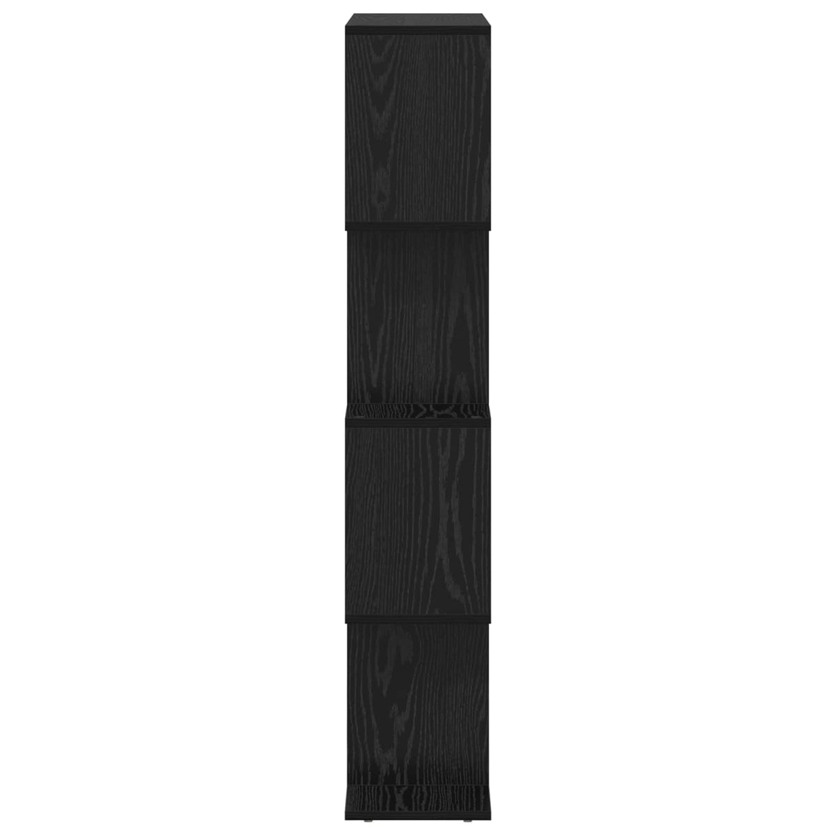 Book Cabinet Black Oak 70 x 24 x 129 cm Engineered Wood
