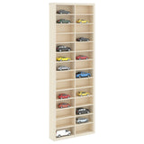 Wall Display Case Beige 21 x 4,5 x 59 cm Engineered Wood - Front View