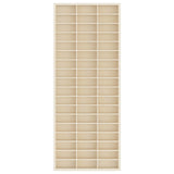Wall Display Case Beige 30 x 4,5 x 75 cm Engineered Wood
