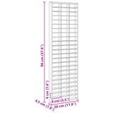 Wall Display Case Beige 30 x 4,5 x 96 cm Engineered Wood - Close-Up Angle