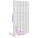 Wall Display Case Beige 50 x 4,5 x 96 cm Engineered Wood - Close-Up Angle