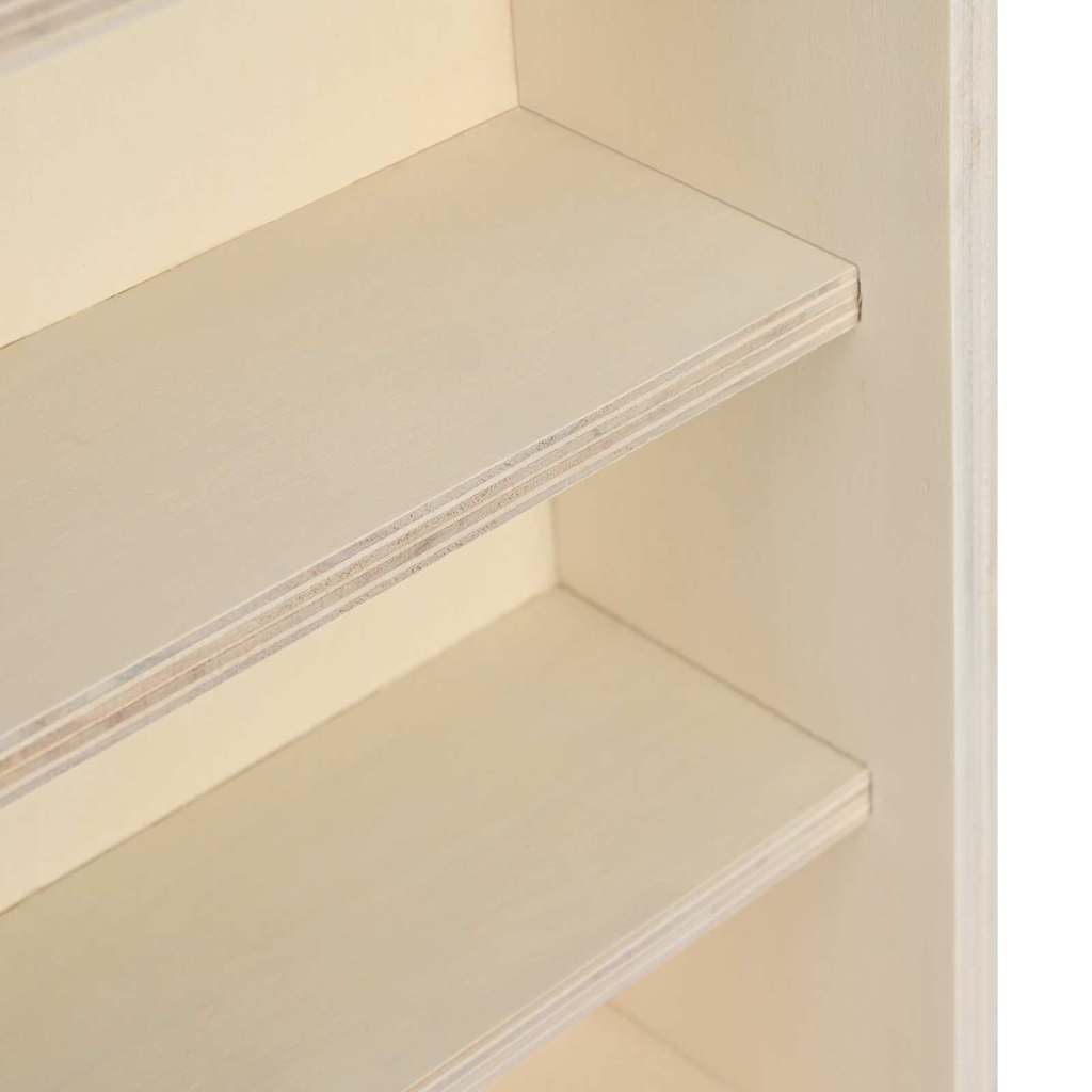 Wall Display Case with Shelf Beige 40 x 8,5 x 54 cm Plywood