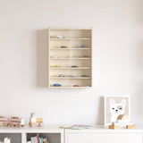 Wall Display Case with Shelf Beige 40 x 8,5 x 54 cm Plywood
