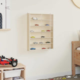 Wall Display Case with Shelf Beige 40 x 8,5 x 54 cm Plywood