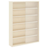 Wooden Collector's Display Case Brown 40 x 8,5 x 54 cm Plywood - Front View