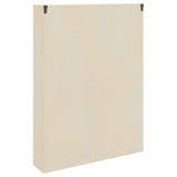 Wall Display Case with Shelf Beige 40 x 8,5 x 54 cm Plywood