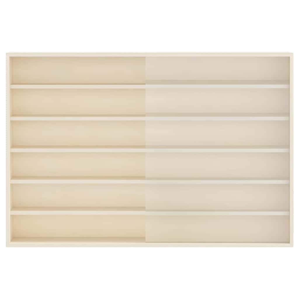Wall Display Case with Shelf Beige 80 x 8,5 x 54 cm Plywood
