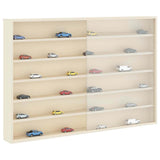 Wall Display Case with Shelf Beige 80 x 8,5 x 54 cm Plywood