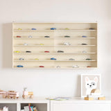 Wall Display Case with Shelf Beige 100 x 8,5 x 54 cm Plywood