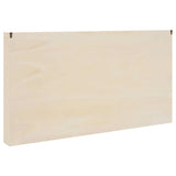 Wall Display Case with Shelf Beige 100 x 8,5 x 54 cm Plywood
