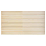 Wall Display Case with Shelf Beige 100 x 8,5 x 54 cm Plywood - 45-Degree Angle