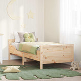 Extendable Bed Frame for Kids Other Brown 80 x 130 / 165 / 200 cm