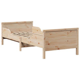 Bed Frame with Headboard Brown 80 x 200 cm Engineered Wood