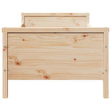 Bed Frame with Headboard Brown 80 x 200 cm Engineered Wood