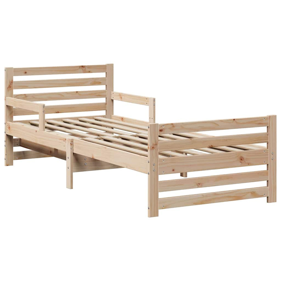 Bed Frame with Headboard Brown 80 x 200 cm Engineered Wood