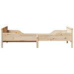 Bed Frame with Headboard Brown 80 x 200 cm Engineered Wood