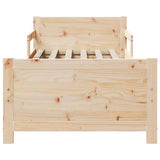 Bed Frame with Headboard Brown 80 x 200 cm Engineered Wood