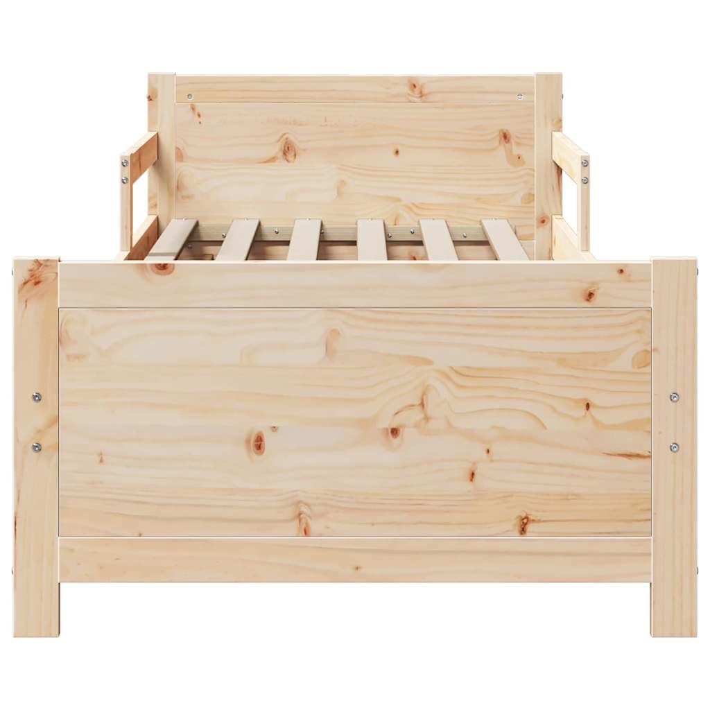 Extendable Bed Frame for Kids Other Brown 80 x 130 / 165 / 200 cm