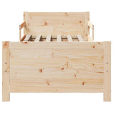 Extendable Bed Frame for Kids Other Brown 80 x 130 / 165 / 200 cm - 45-Degree Angle