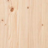 Bed frame Brown and dark grey 90 x 190 cm Solid pine wood