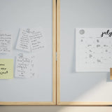Bulletin Board Folding White 80 x 80 x 1.4 cm Solid pine wood - Side View