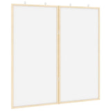 Bulletin Board Folding White 80 x 80 x 1.4 cm Solid pine wood - Front View
