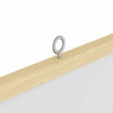 Bulletin Board Folding White 100 x 100 x 1.4 cm Solid pine wood - Close-Up Angle