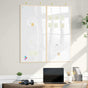 Bulletin Board 100 x 100 x 1.4 cm Solid pine wood White