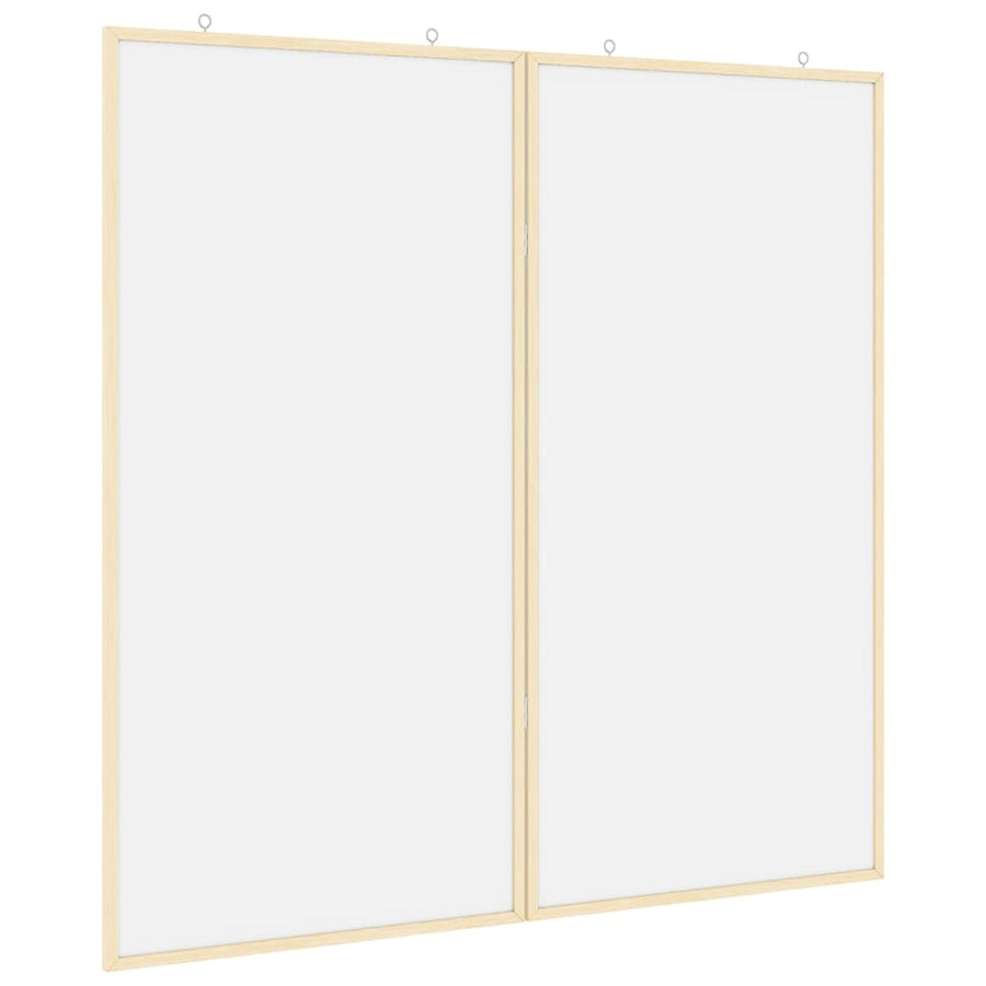 Bulletin Board 100 x 100 x 1.4 cm Solid pine wood White