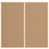 Bulletin Board Folding White 100 x 100 x 1.4 cm Solid pine wood - Rear View