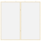 Bulletin Board Folding White 100 x 100 x 1.4 cm Solid pine wood - Top-Down View