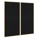 Bulletin Board Folding Black 100 x 100 x 1.4 cm Solid pine wood