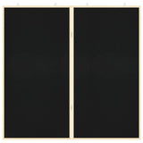 Bulletin Board Folding Black 100 x 100 x 1.4 cm Solid pine wood