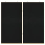 Bulletin Board Folding Black 100 x 100 x 1.4 cm Solid pine wood