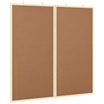 Bulletin Board 80 x 80 x 1.4 cm Solid pine wood Brown Foldable
