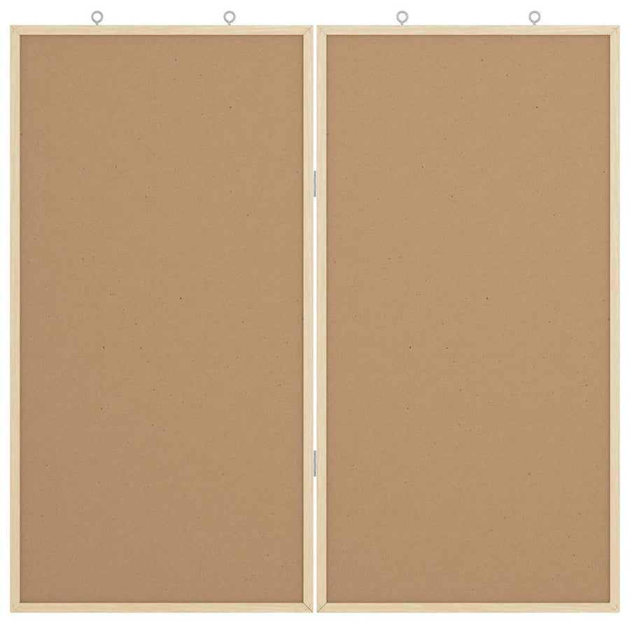 Bulletin Board 80 x 80 x 1.4 cm Solid pine wood Brown Foldable