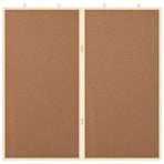 Bulletin Board 80 x 80 x 1.4 cm Solid pine wood Brown Foldable