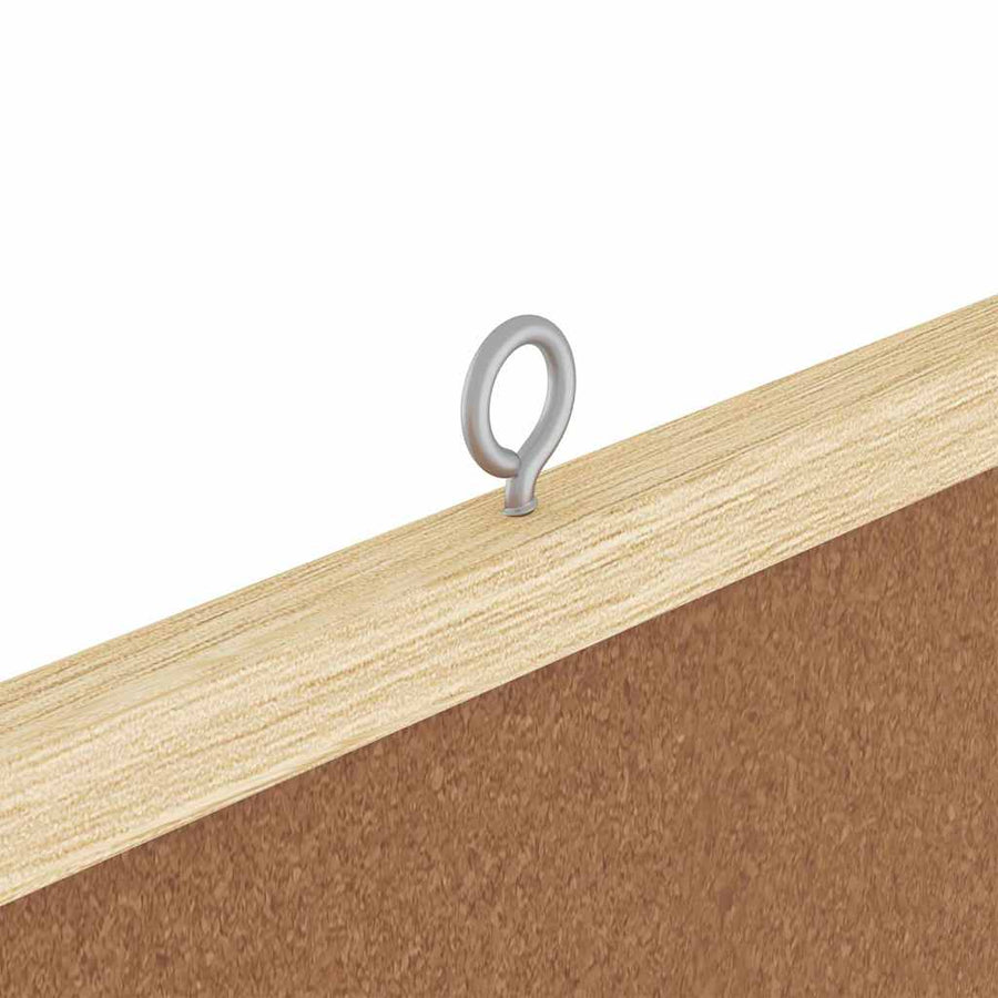 Bulletin Board 100 x 100 x 1.4 cm Solid pine wood Brown
