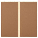Bulletin Board 100 x 100 x 1.4 cm Solid pine wood Brown