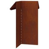 Snail Fence 4 pcs 13,5 x 13,5 x 25 cm Weathering Steel Rusty - Close-Up Angle