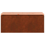 Garden Bench 2 -Seater 100 x 40 x 43 cm Weathering steel Rusty