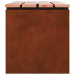 Garden Bench 2 -Seater 100 x 40 x 43 cm Weathering steel Rusty