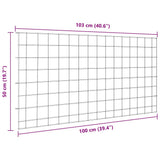 Pond Fence Set 5 pcs Green 100 x 50 cm Steel - Close-Up Angle