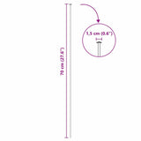 Pond Fence Set 5 pcs Green 100 x 50 cm Steel - Low Angle